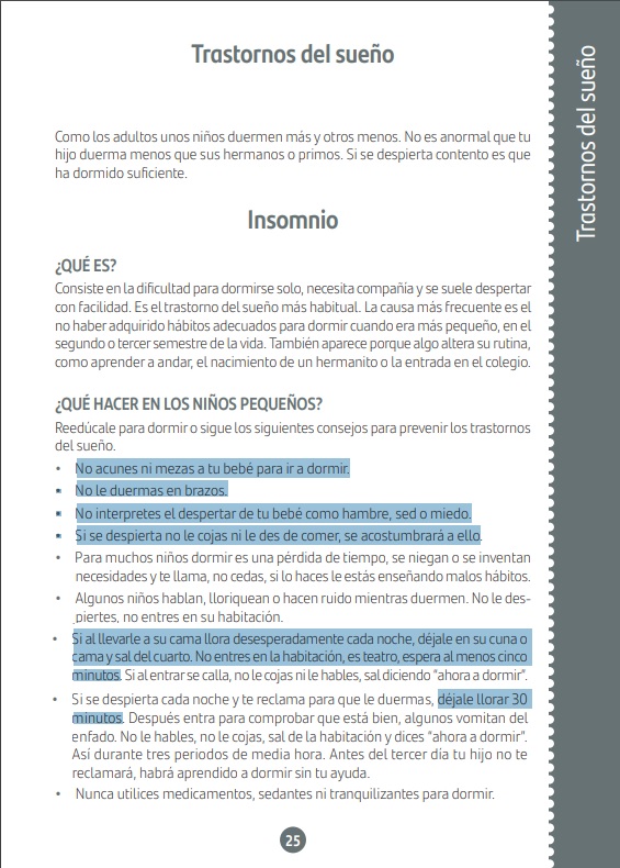dejar llorar al bebé